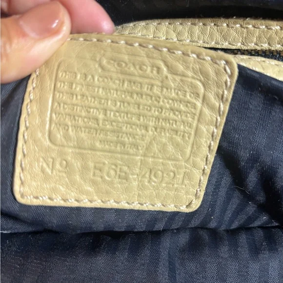 Vintage Coach Sonoma Hand Bag 2way Beige - Picture 7 of 10